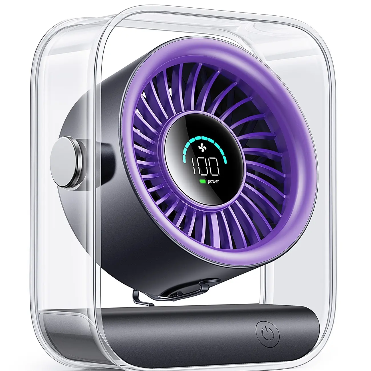 Rechargeable Turbo Desk Fan with Display