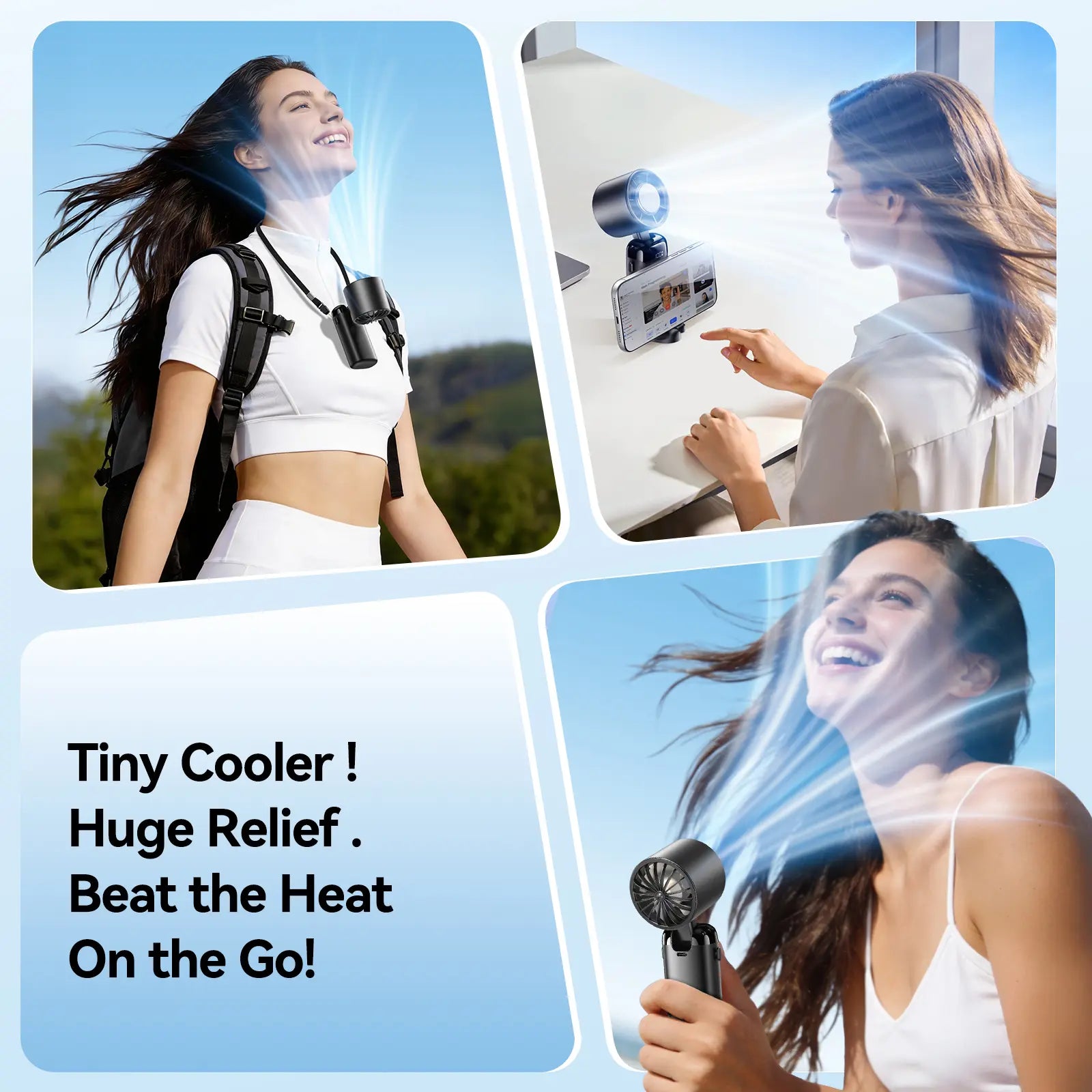 4-in-1 Portable Turbo Cooling Fan