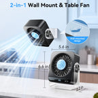 Quiet Desk Cooling Fan with Digital Display