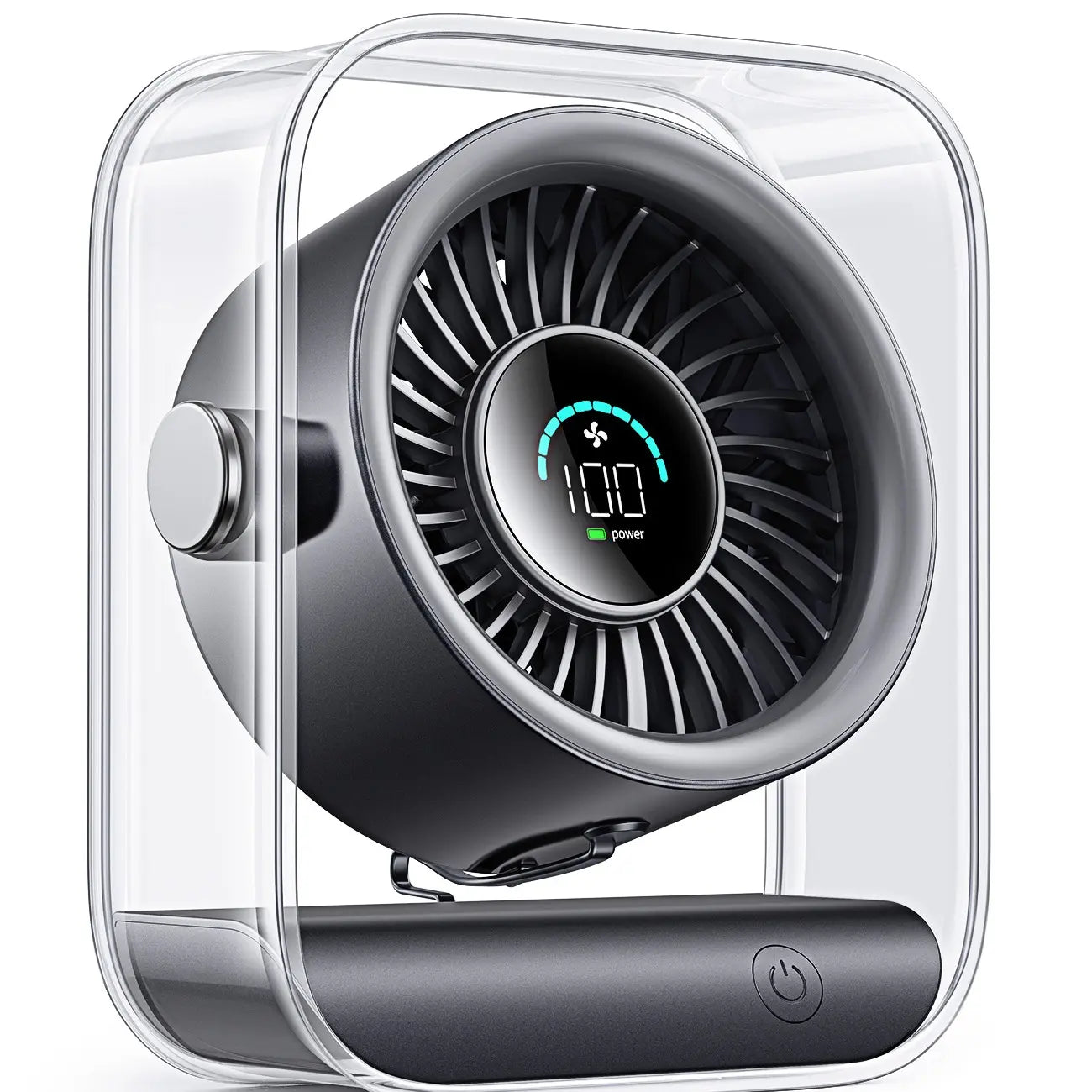 Rechargeable Turbo Desk Fan with Display