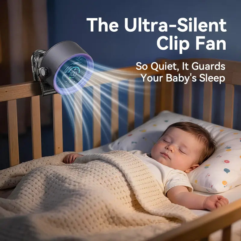 Portable Clip-On Turbo Fan 100 Speeds